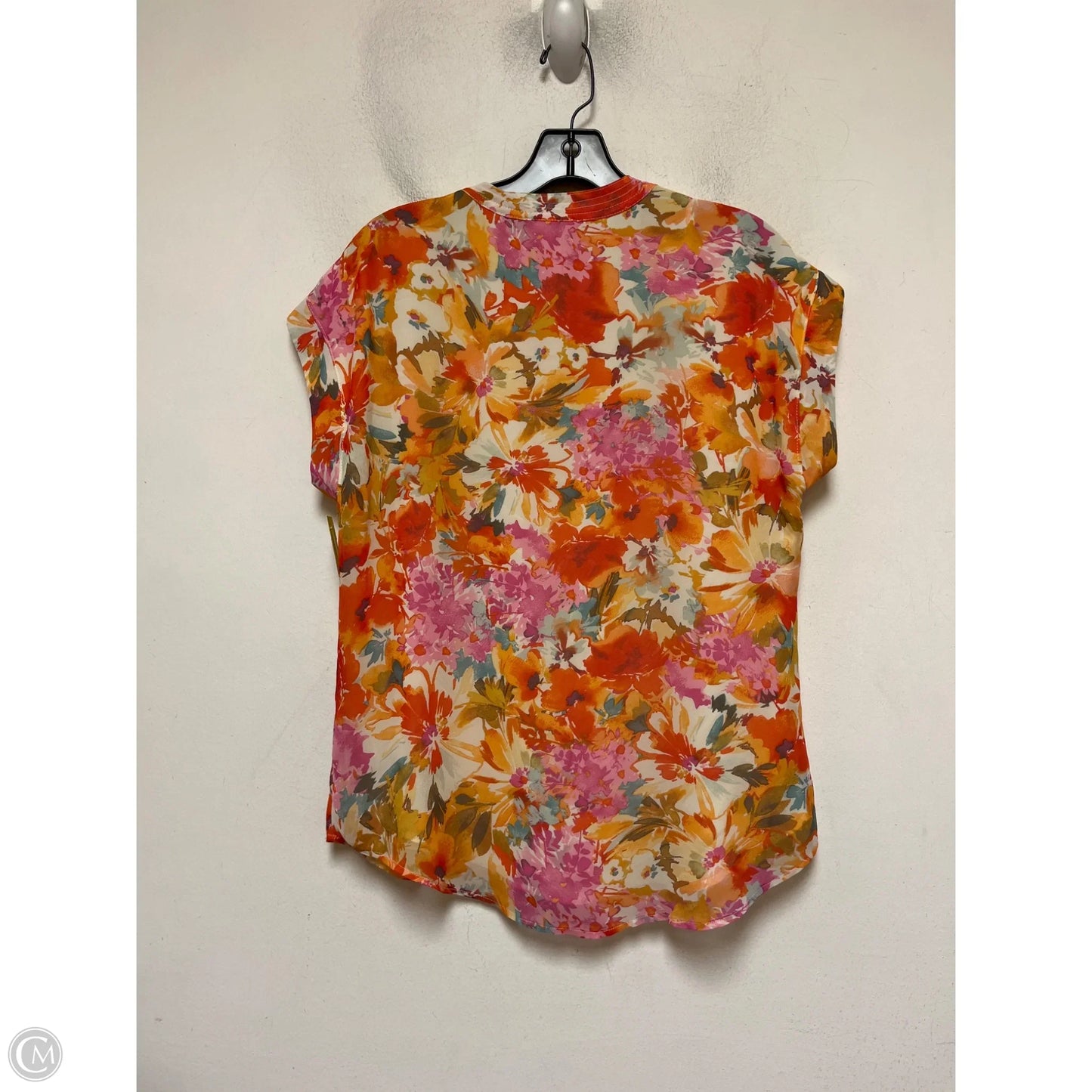 Top Short Sleeve By Vince Camuto In Floral Print, Size: S