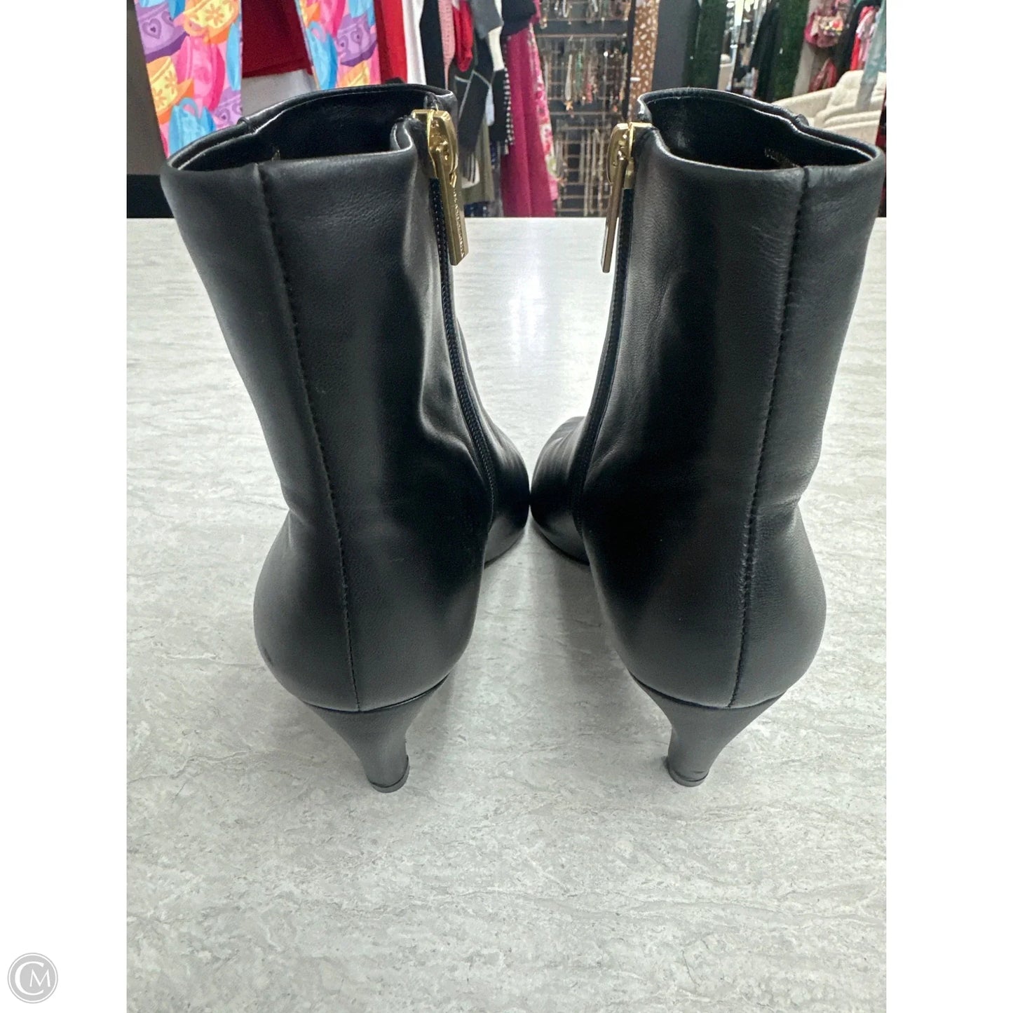 Boots Ankle Heels By Vince Camuto In Black, Size: 6.5