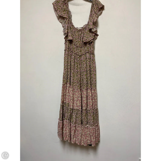 Dress Casual Maxi By Easel In Floral Print, Size: L