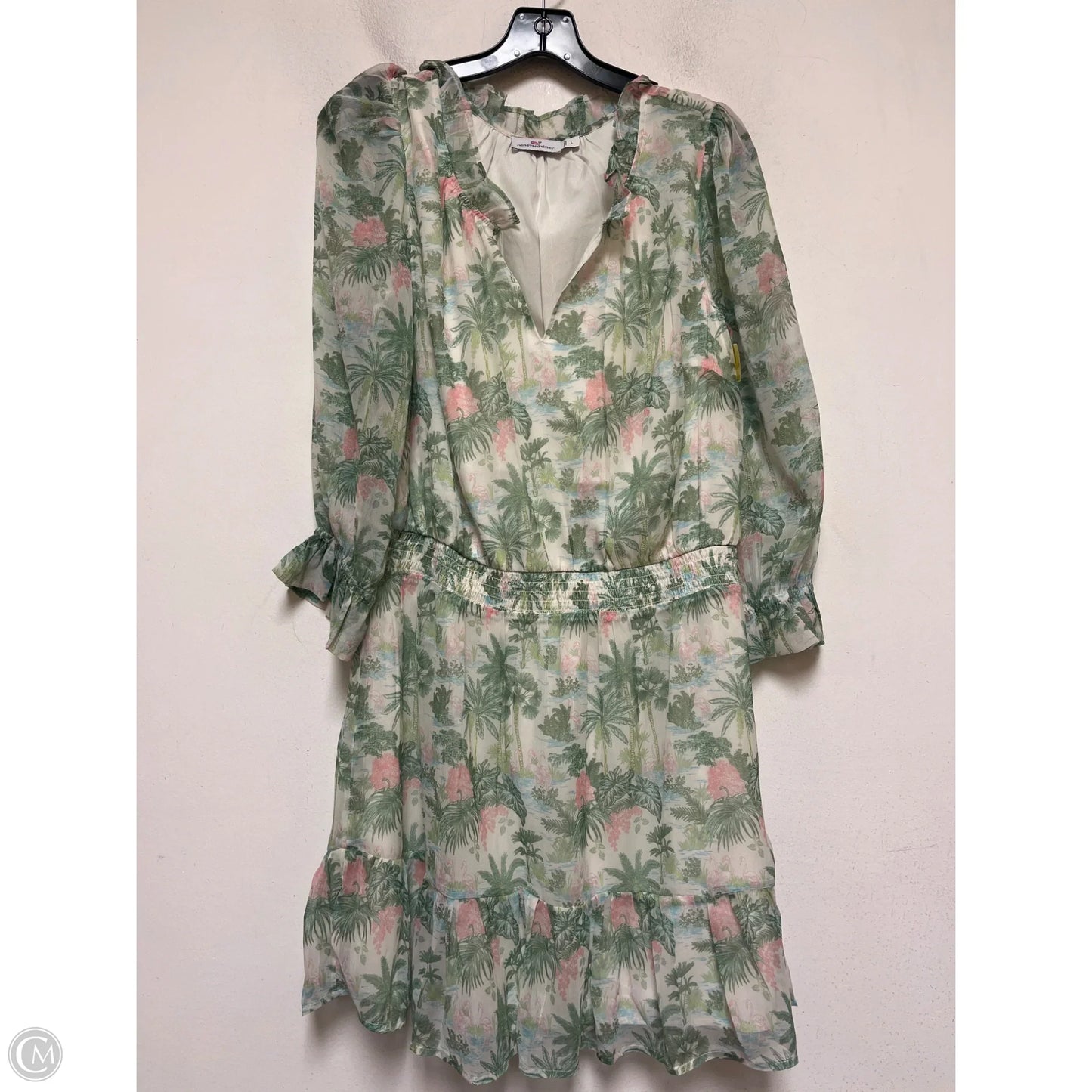 Dress Casual Short By Vineyard Vines In Tropical Print, Size: L