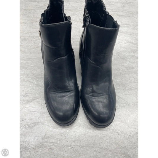 Boots Ankle Heels By Clothes Mentor In Black, Size: 7.5