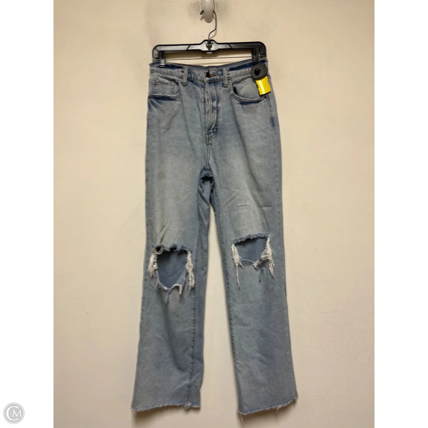 Jeans Straight By Cello In Blue Denim, Size: 4