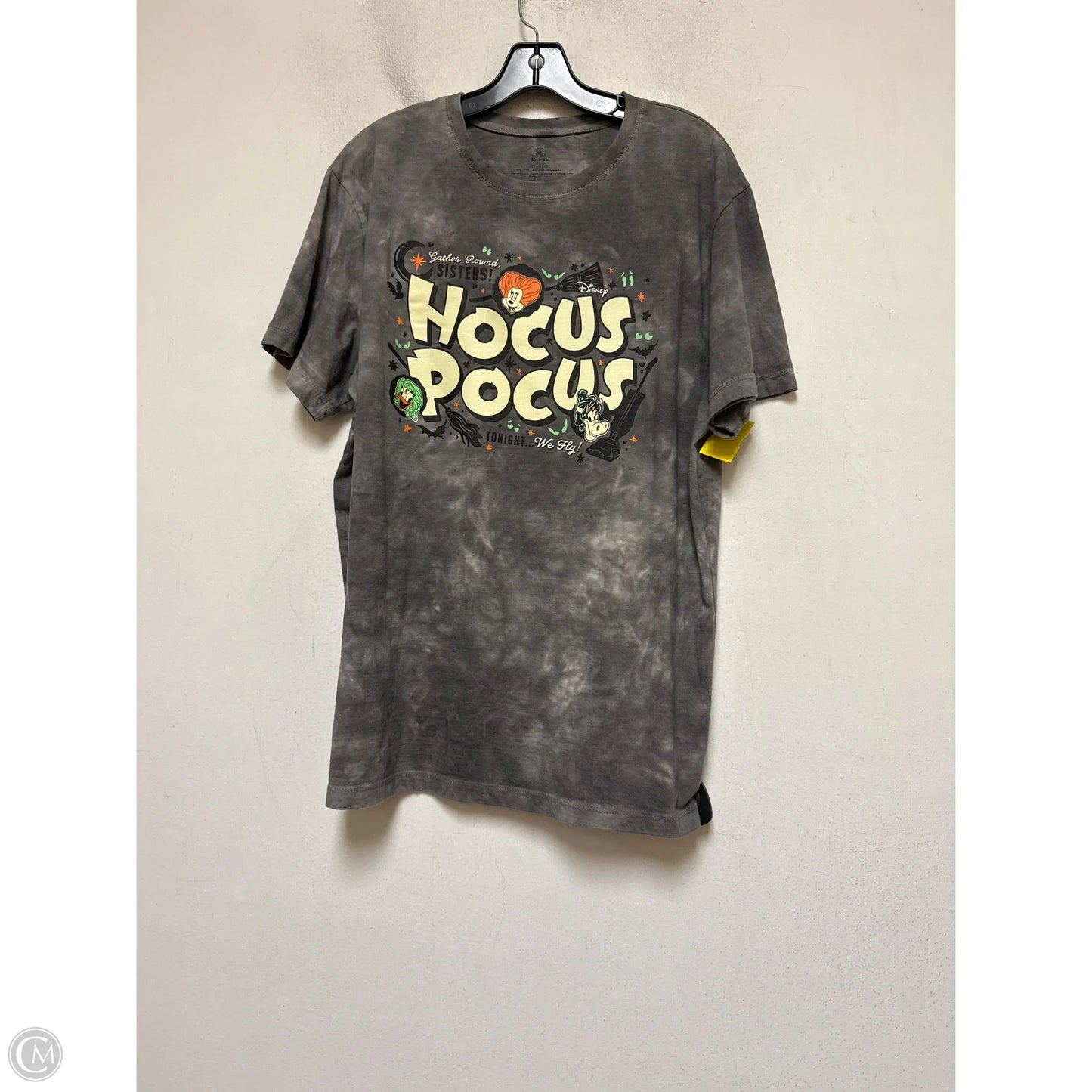 Top Short Sleeve Basic By Disney In Tie Dye Print, Size: L