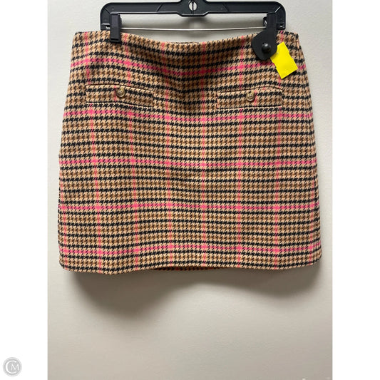 Skirt Mini & Short By Loft In Plaid Pattern, Size: 12