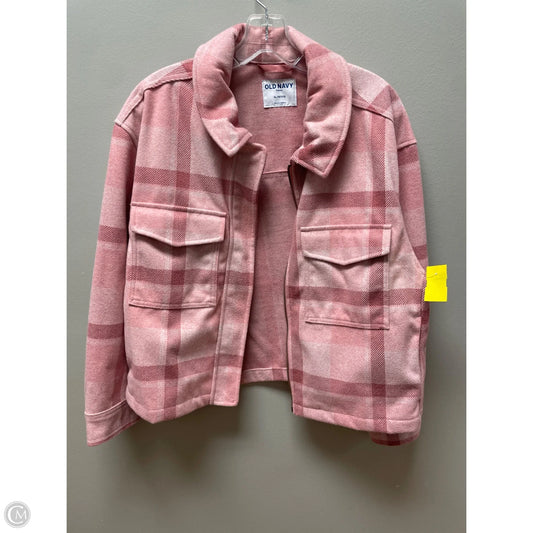Jacket Shirt By Old Navy In Pink, Size: Xlp