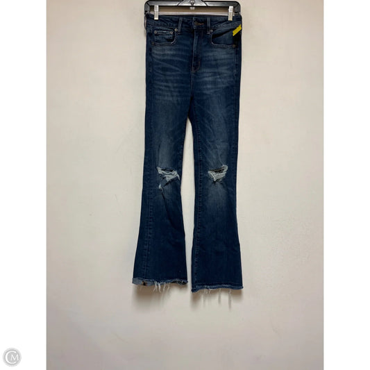 Jeans Flared By American Eagle In Blue Denim, Size: 2