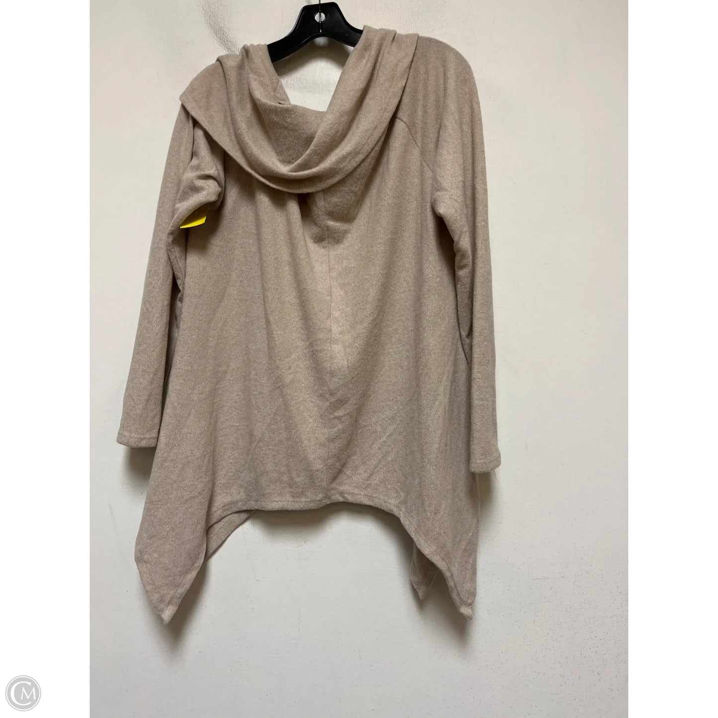 Top Long Sleeve By Cato In Tan, Size: Xl