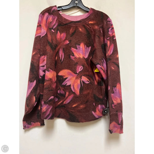 Sweater By Democracy In Purple, Size: 1x