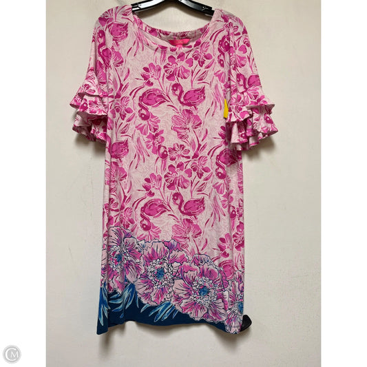 Dress Designer By Lilly Pulitzer In Blue & Pink, Size: M