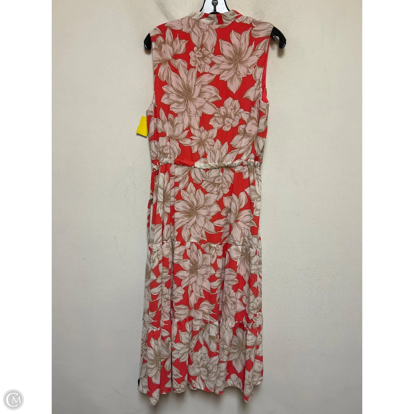 Dress Casual Maxi By Anne Klein In Pink & White, Size: M