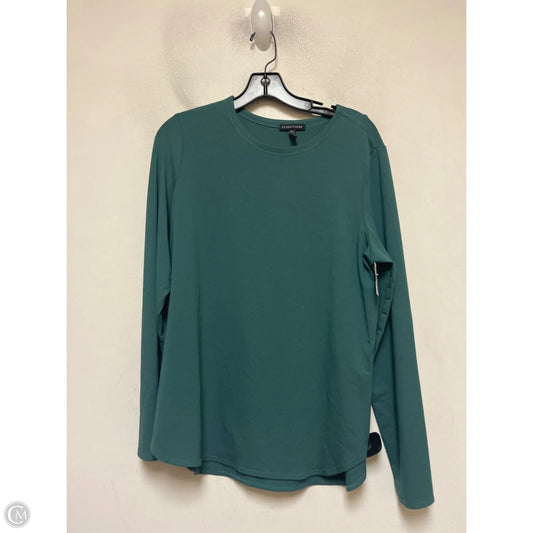 Top Long Sleeve Basic By Eileen Fisher In Green, Size: L