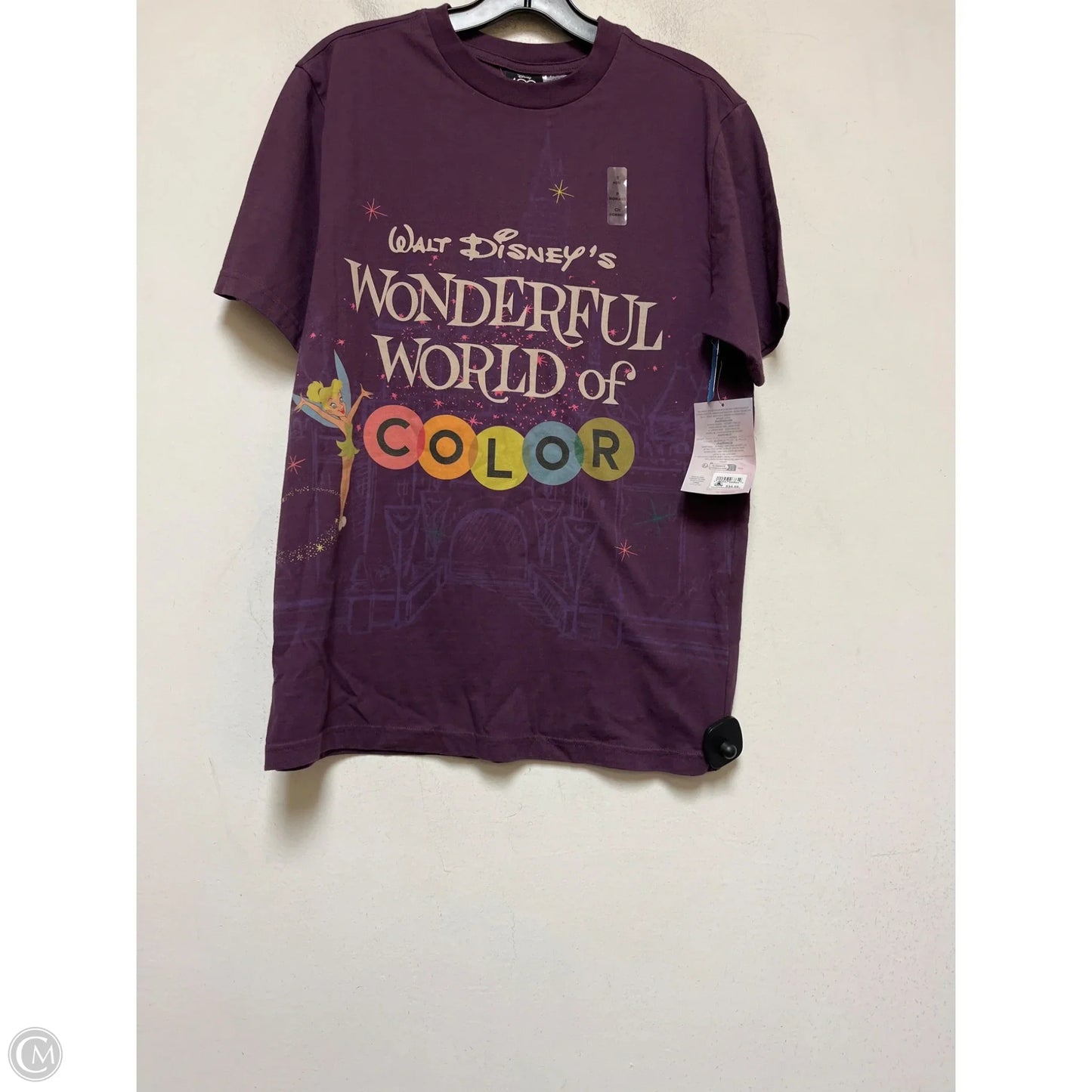 Top Short Sleeve Basic By Disney In Purple, Size: S