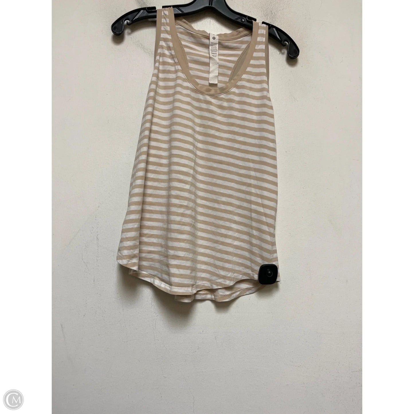 Athletic Tank Top By Lululemon In Striped Pattern, Size: 8