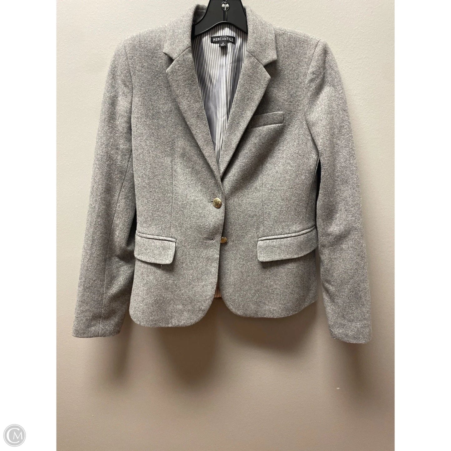 Blazer By J. Crew In Grey, Size: Xs