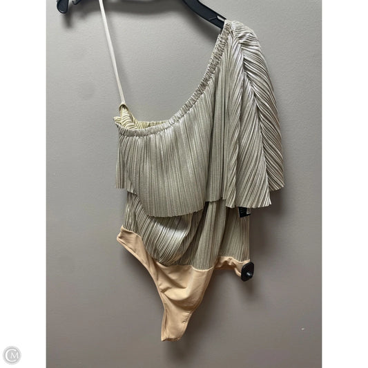 Bodysuit By Express In Gold, Size: L