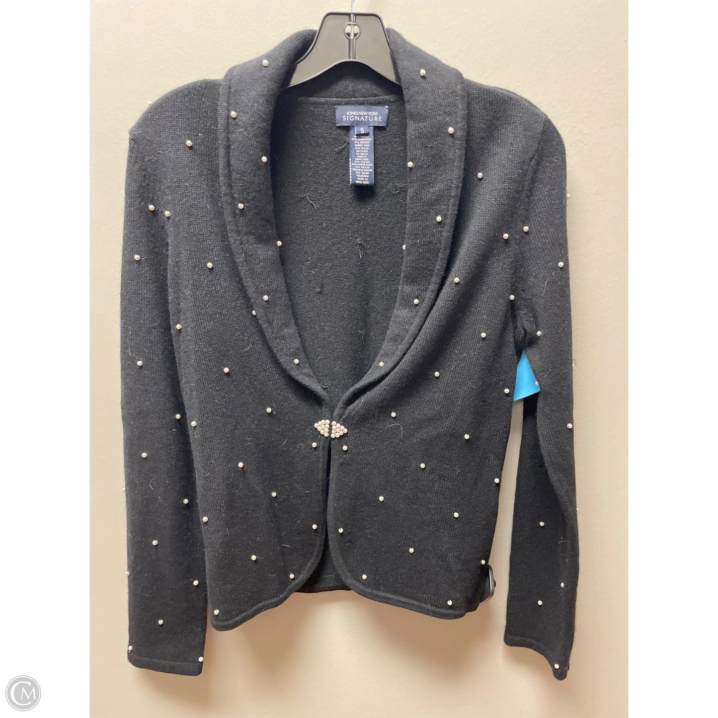 Sweater Cardigan By Jones New York In Black, Size: S