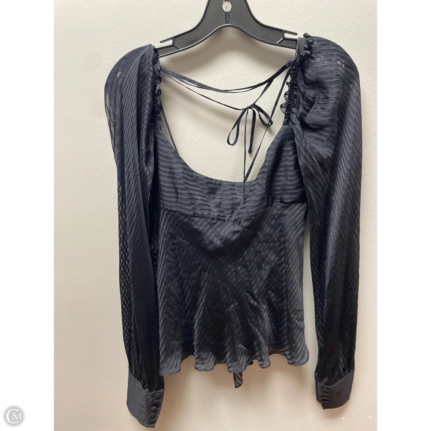 Top Long Sleeve Designer By Escada In Black, Size: S