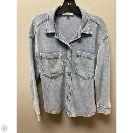 Top Long Sleeve By Jane And Delancey In Blue Denim, Size: S
