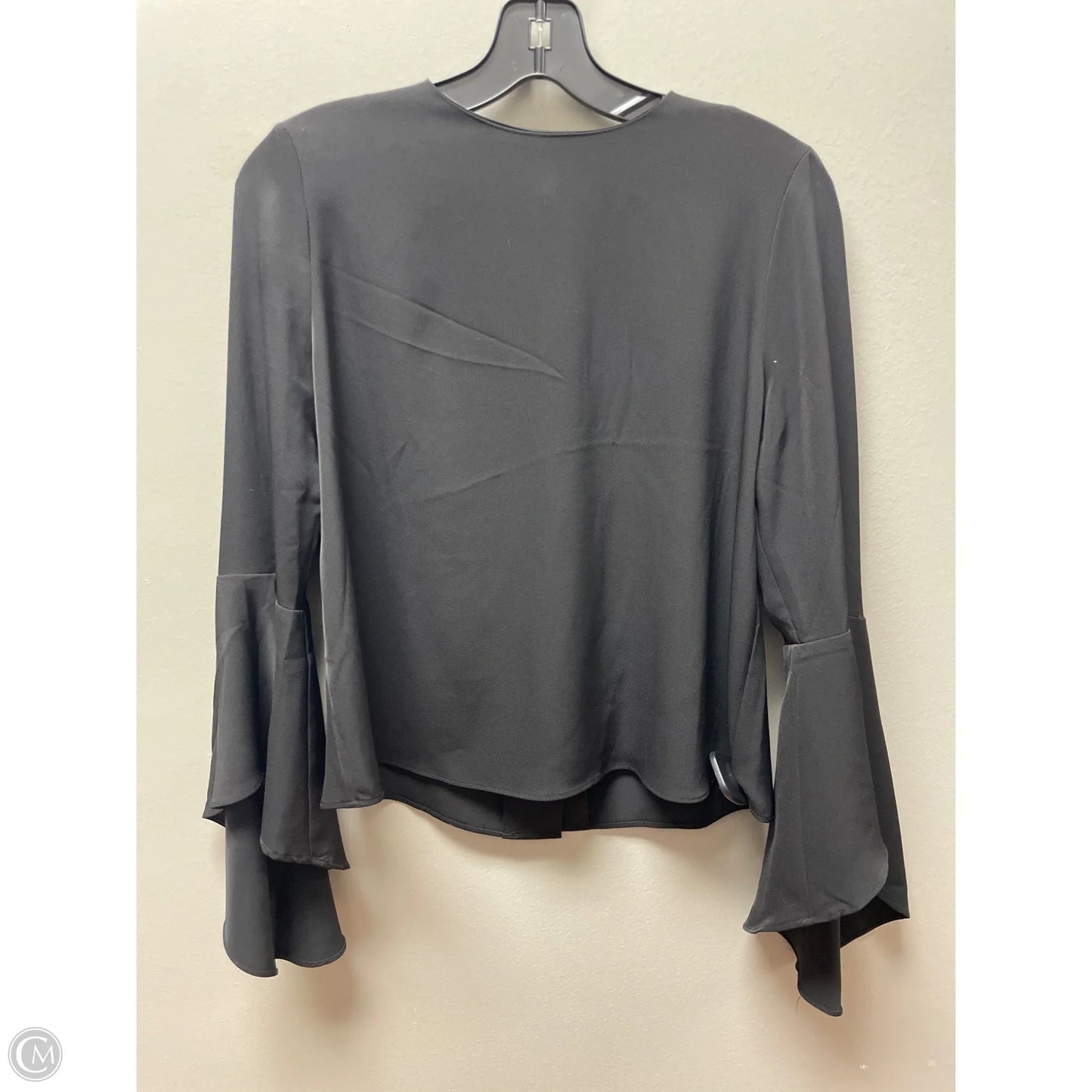 Top Long Sleeve By Carmen By Carmen Marc Valvo In Black, Size: Xs