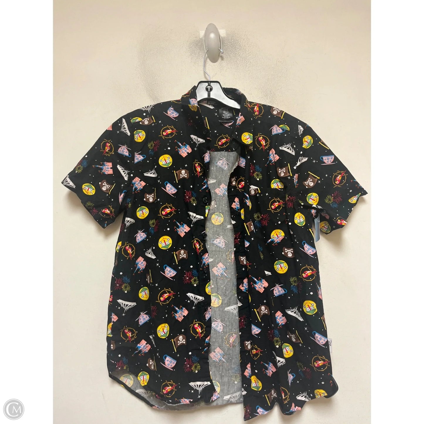 Top Short Sleeve By Disney In Black, Size: M