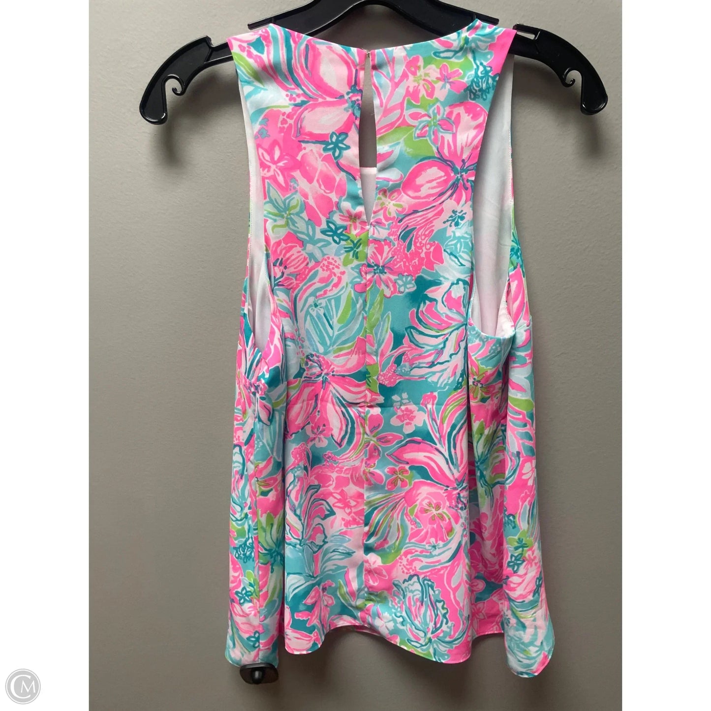Top Sleeveless Designer By Lilly Pulitzer In Floral Print, Size: M