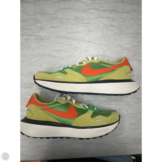 Shoes Sneakers By Nike In Green & Orange, Size: 9.5