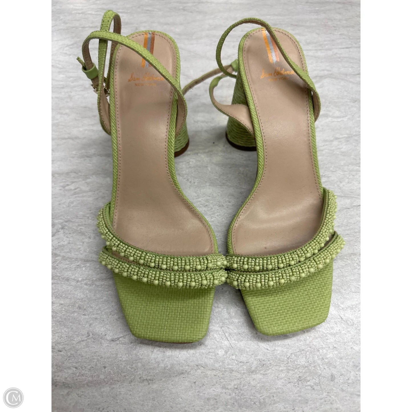 Sandals Heels Block By Sam Edelman In Green, Size: 9