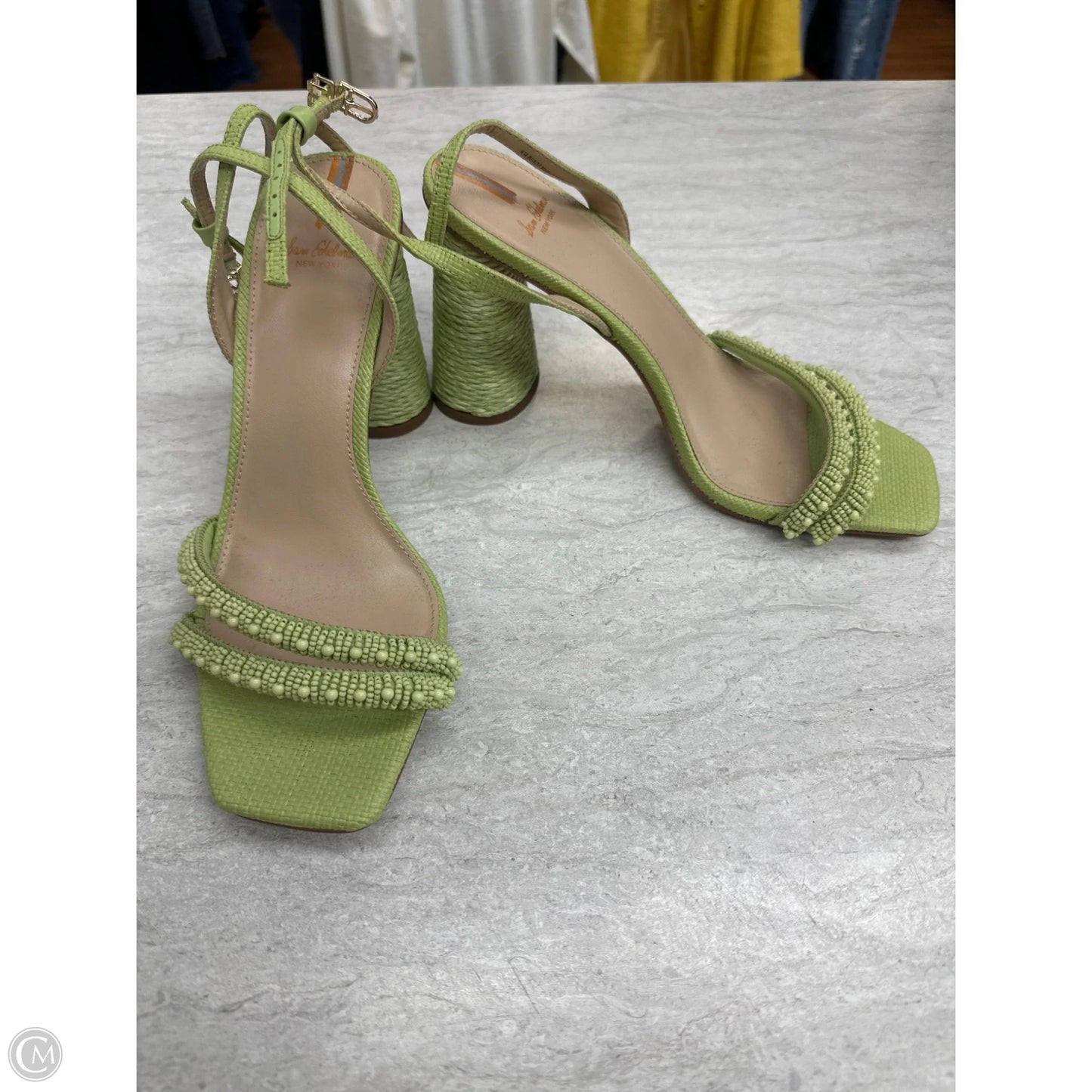 Sandals Heels Block By Sam Edelman In Green, Size: 9
