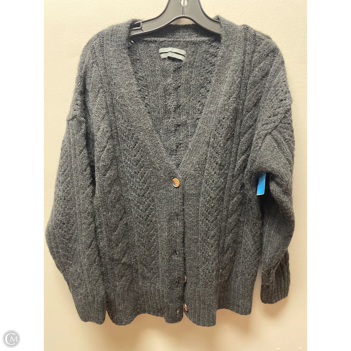 Sweater Cardigan By Anthropologie In Black, Size: S