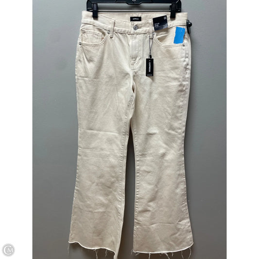 Jeans Flared By Express In Tan Denim, Size: 6