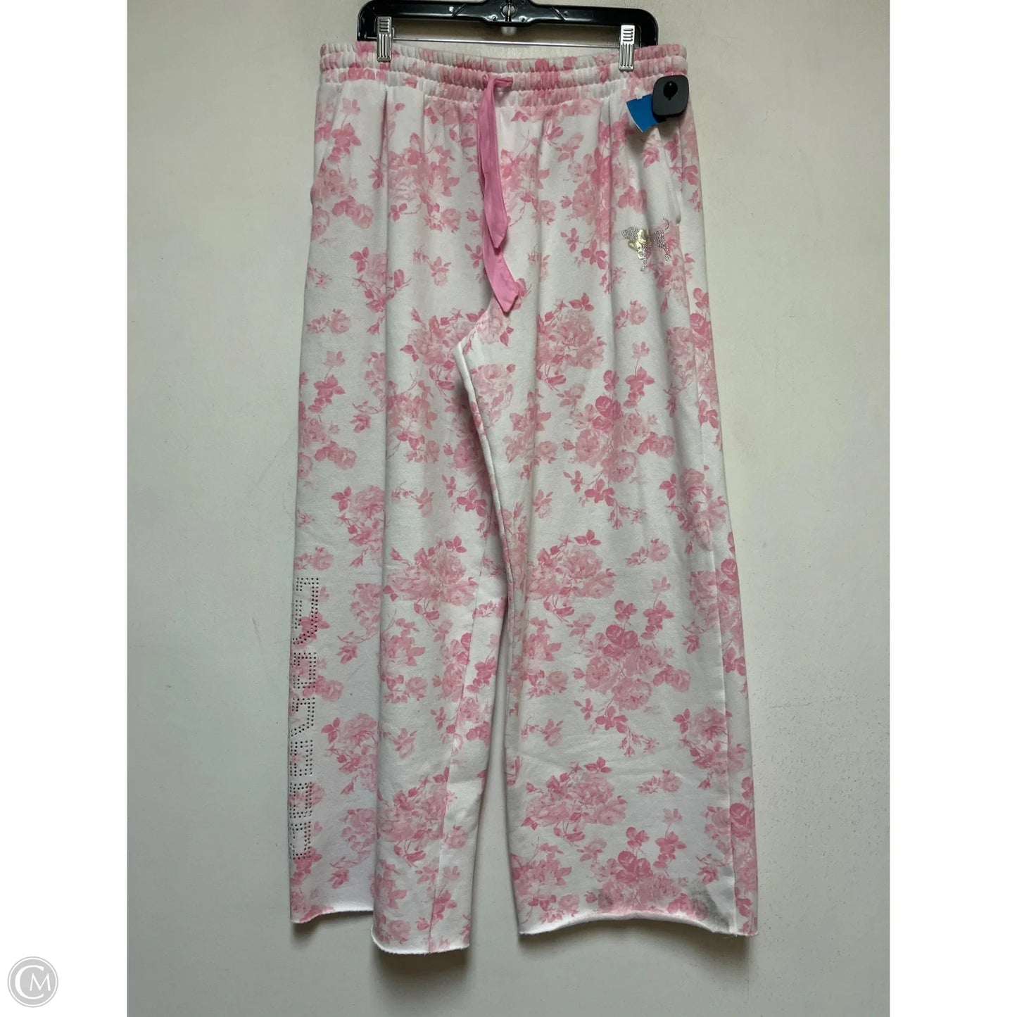 Pants Lounge By Pink In Pink & White, Size: 12