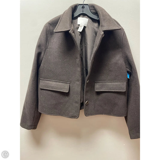 Coat Peacoat By H&m In Brown, Size: L