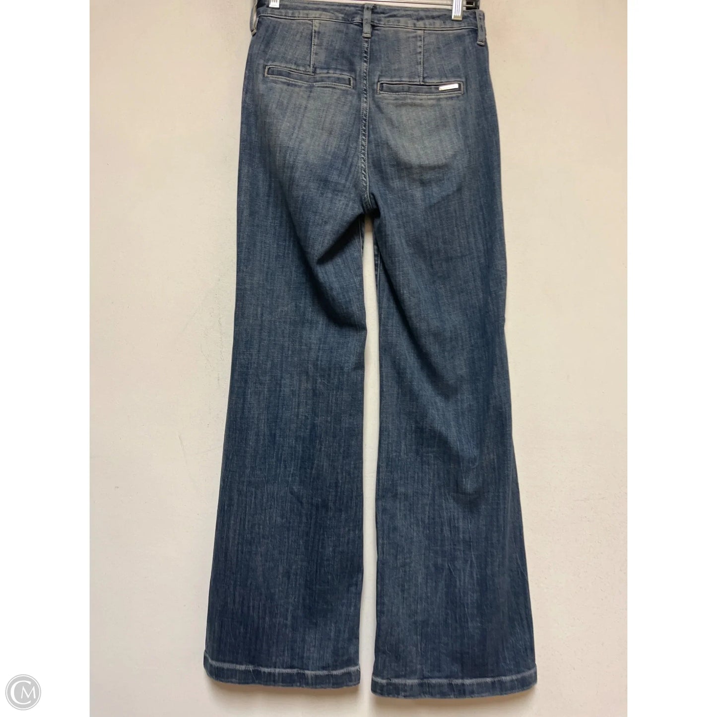 Jeans Wide Leg By White House Black Market In Blue Denim, Size: 0