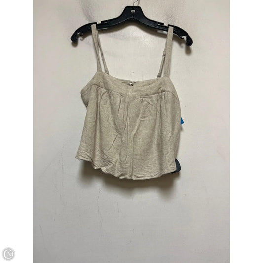 Top Sleeveless By Abercrombie And Fitch In Tan, Size: S