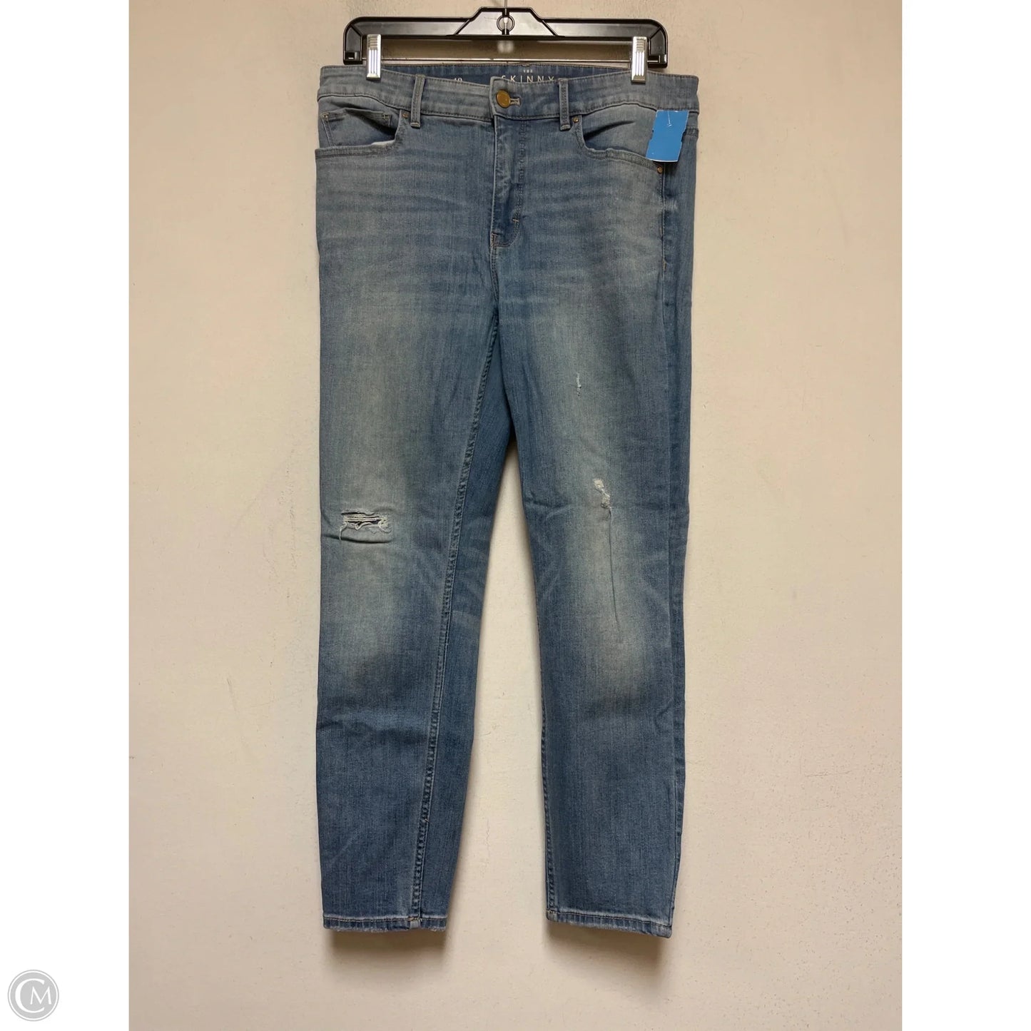 Jeans Skinny By Chicos In Blue Denim, Size: 10