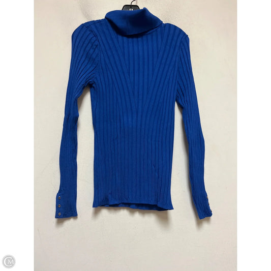 Top Long Sleeve By White House Black Market In Blue, Size: L