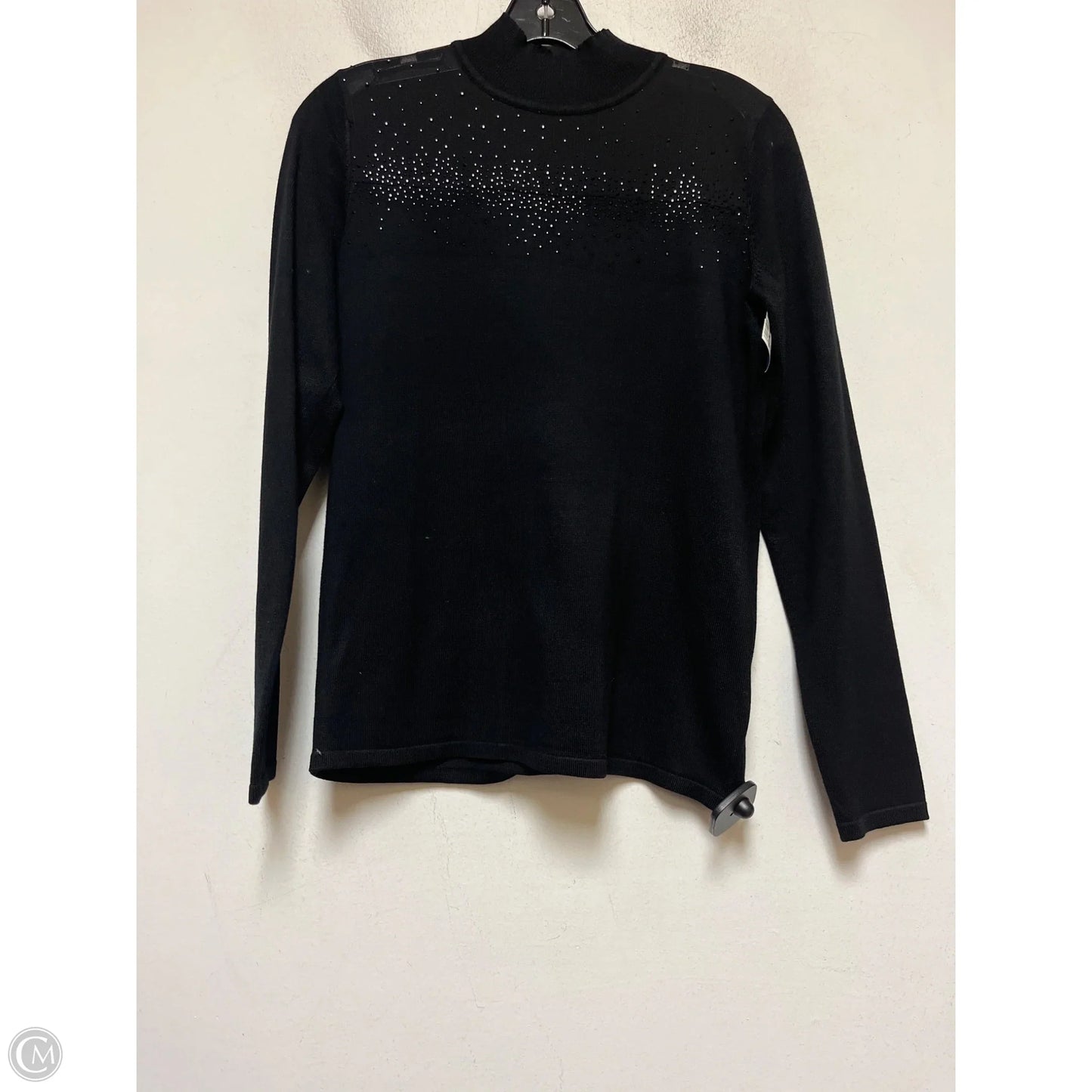 Top Long Sleeve By Cable And Gauge In Black, Size: S