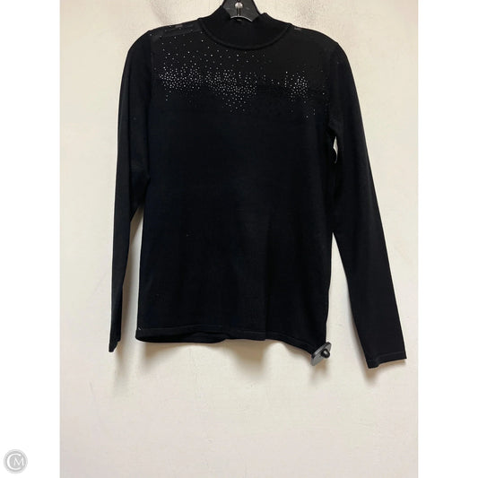 Top Long Sleeve By Cable And Gauge In Black, Size: S