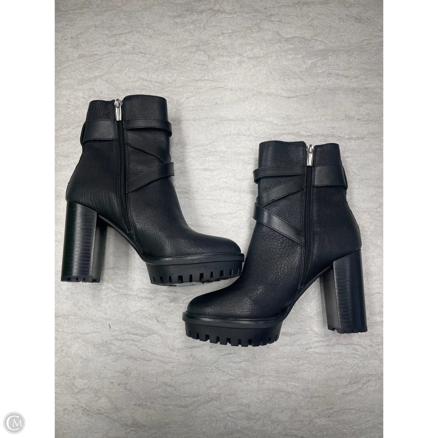 Boots Ankle Heels By Vince Camuto In Black, Size: 7.5