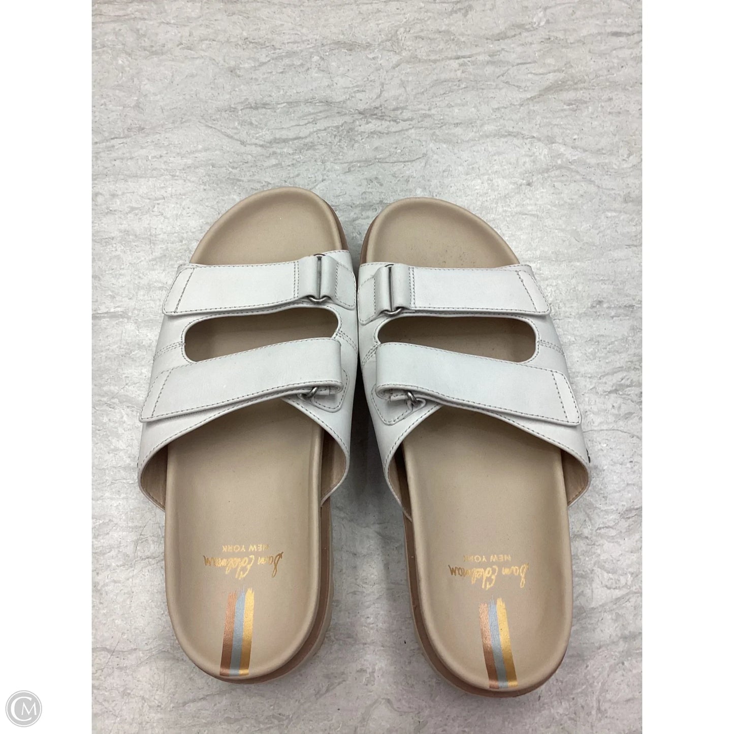 Sandals Flats By Sam Edelman In Tan & White, Size: 11