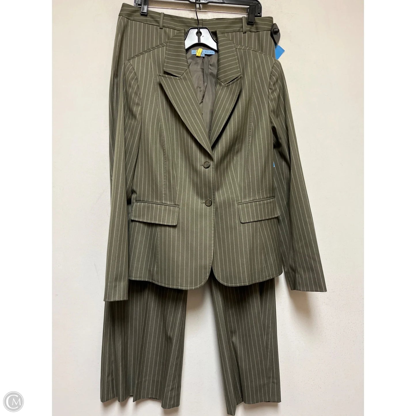 Pants Set 2pc By Antonio Melani In Striped Pattern, Size: L