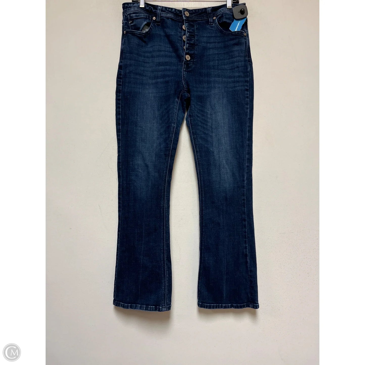 Jeans Straight By Kancan In Blue Denim, Size: 14