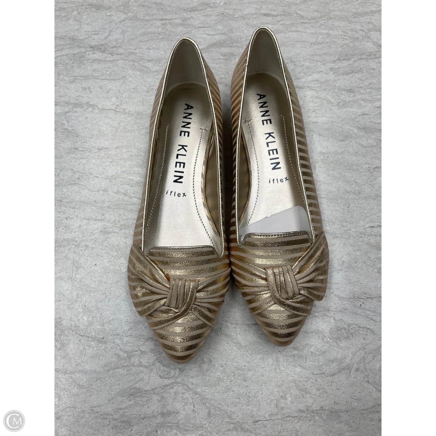 Shoes Flats By Anne Klein In Gold, Size: 9