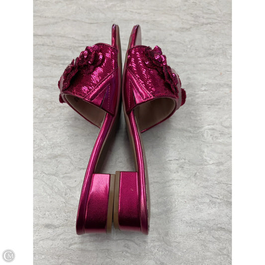 Sandals Flats By Betsey Johnson In Pink, Size: 8