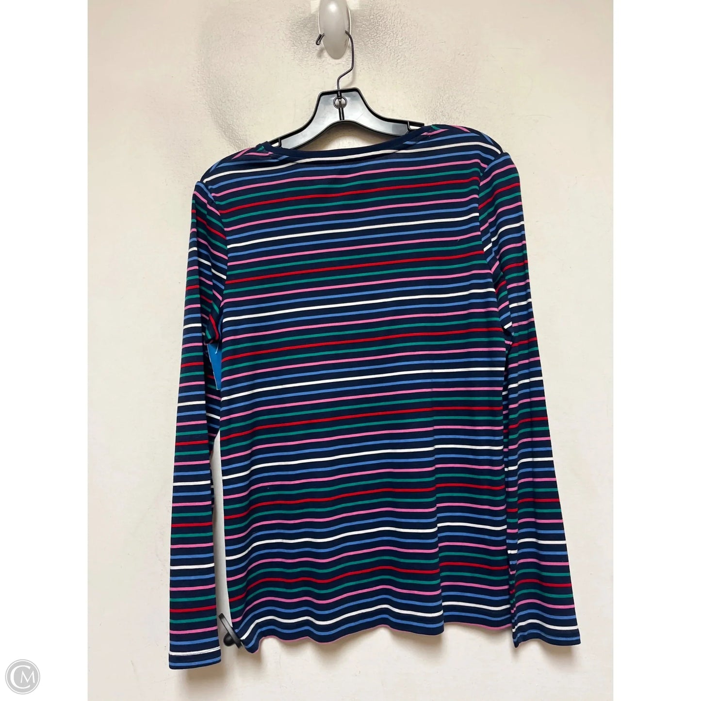 Top Long Sleeve Basic By Croft And Barrow In Striped Pattern, Size: M