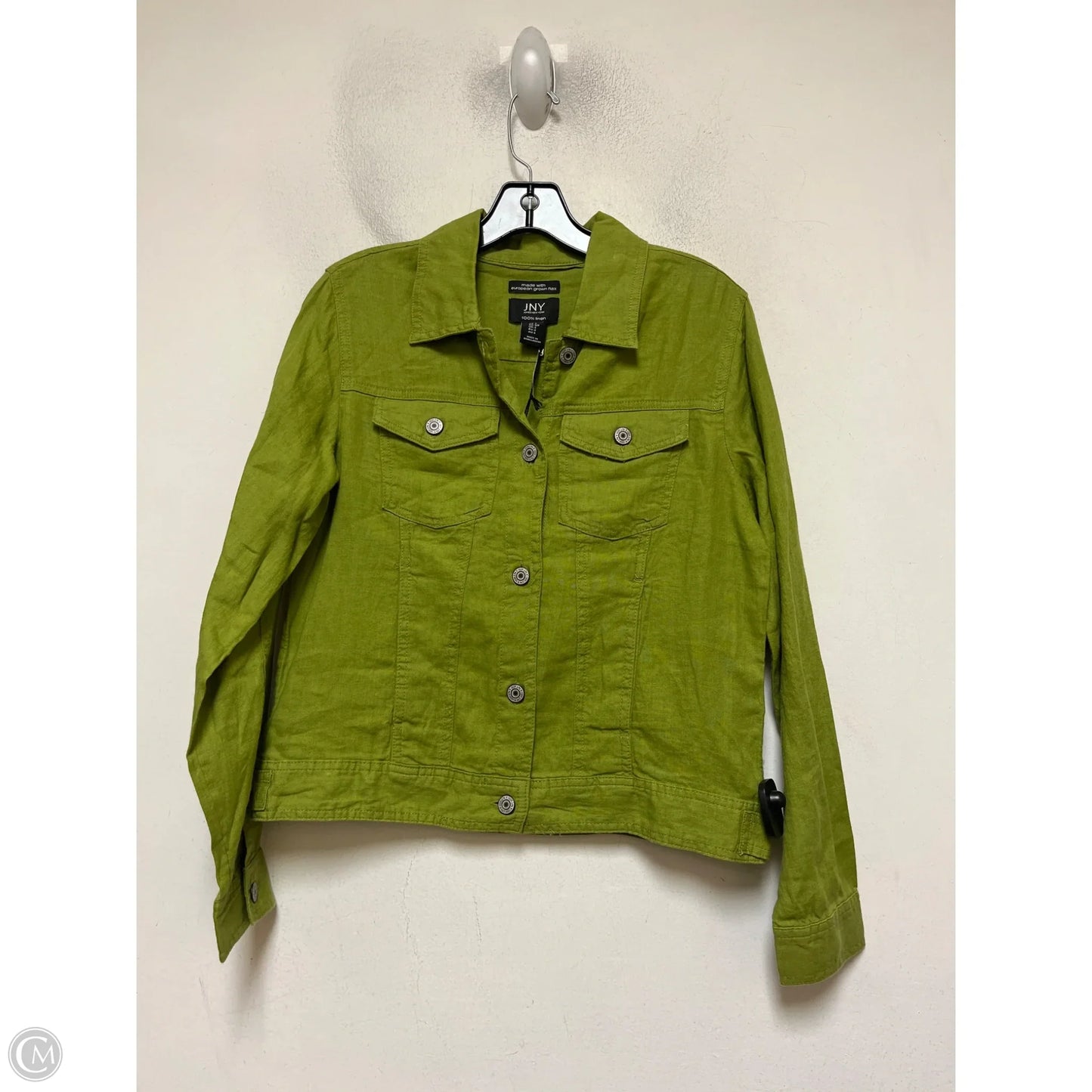 Jacket Shirt By Jones New York In Green, Size: S