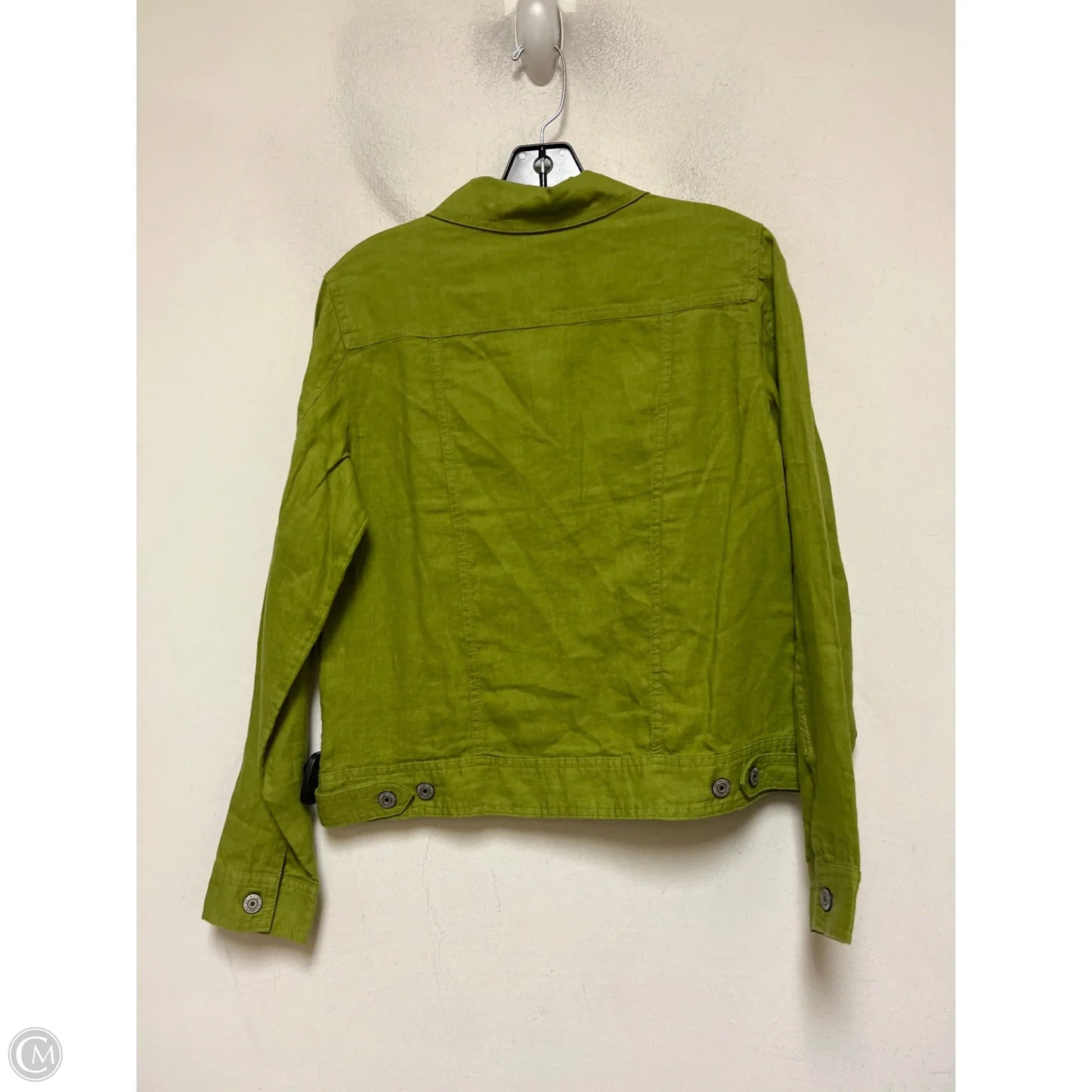 Jacket Shirt By Jones New York In Green, Size: S