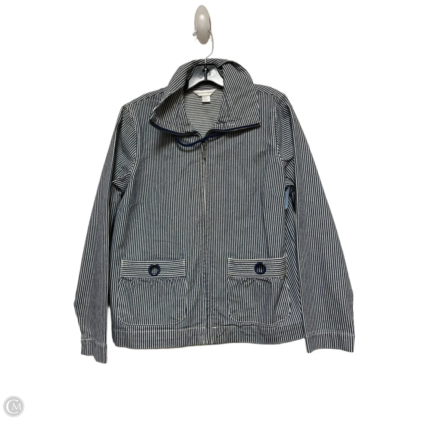 Jacket Other By Christopher And Banks In Striped Pattern, Size: M
