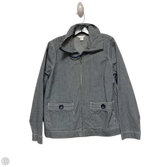 Jacket Other By Christopher And Banks In Striped Pattern, Size: M