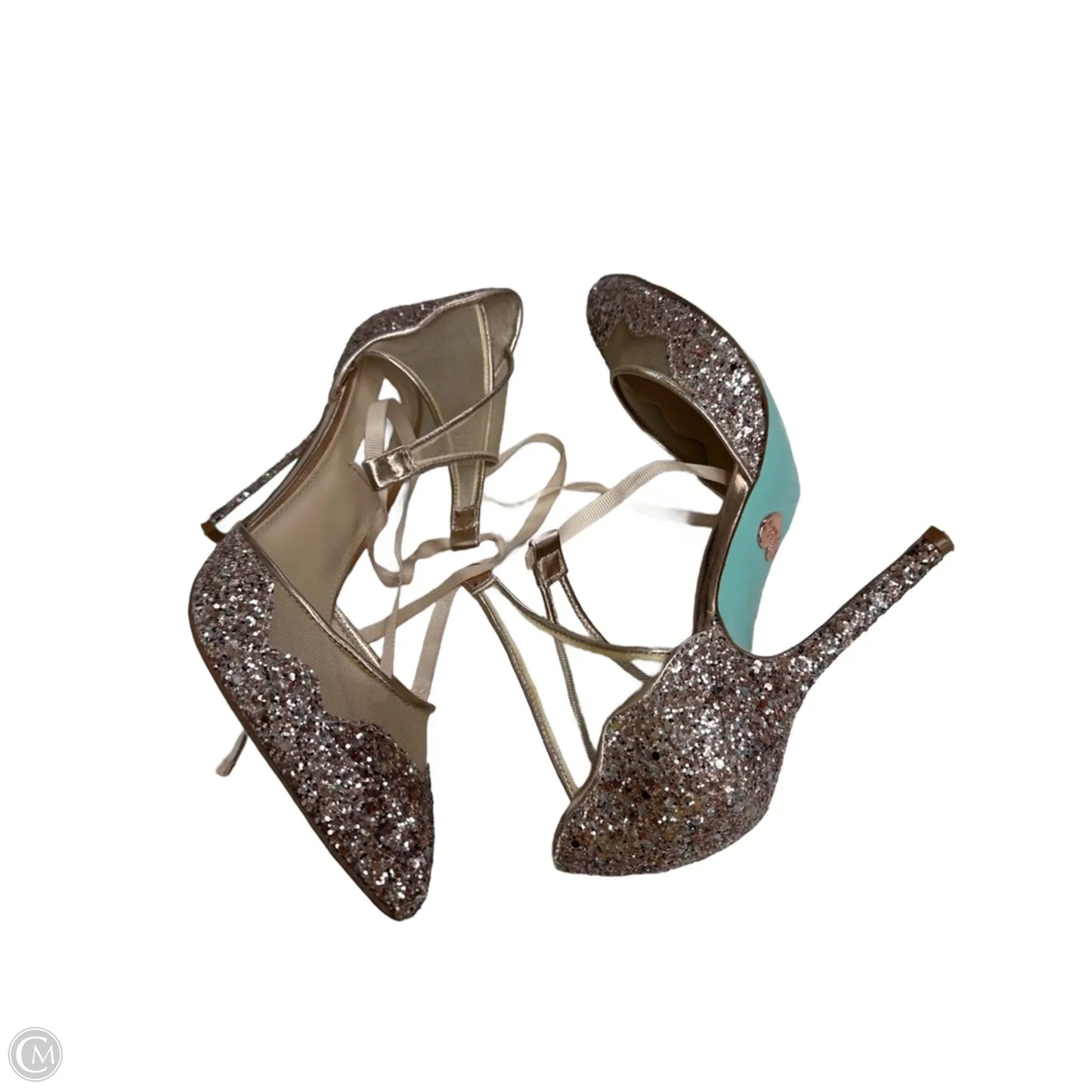 Shoes Heels Block By Betsey Johnson In Rose Gold, Size: 8.5